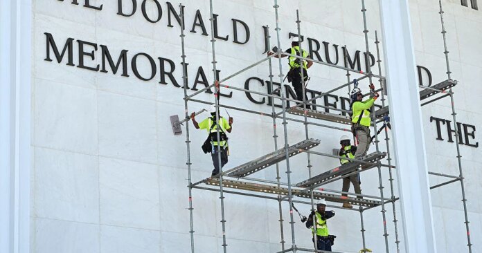 DOJ says Trump's name will be removed from Kennedy Center early Saturday morning following judge's order