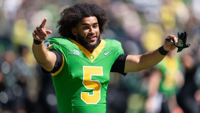 Dante Moore billboards take over Tokyo ahead of Oregon's showcase