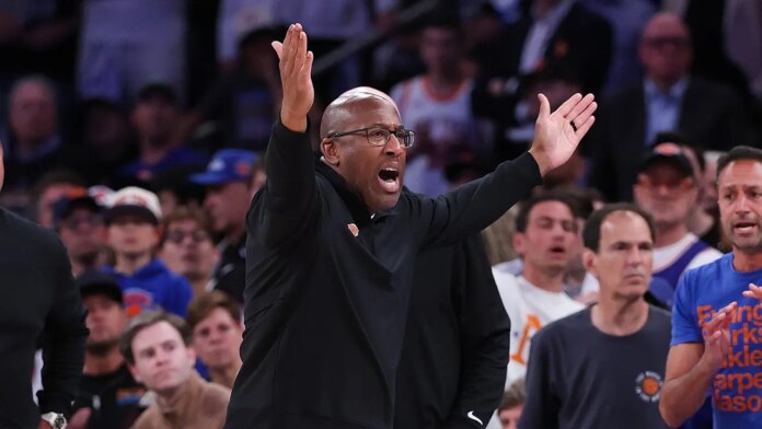 Knicks coach Mike Brown rips officiating after free throw discrepancy in Game 3 loss to Spurs