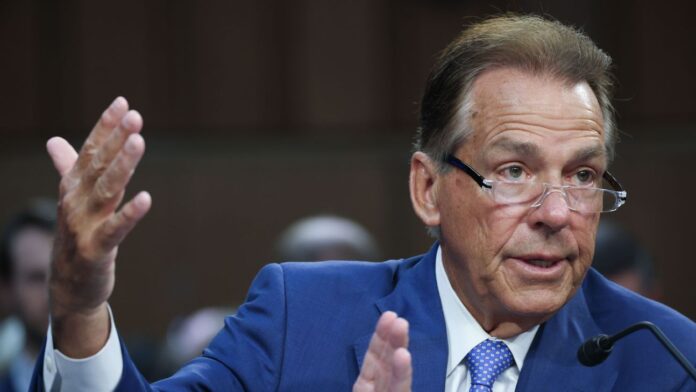 Nick Saban asks Congress to 'bring order' via college sports bill