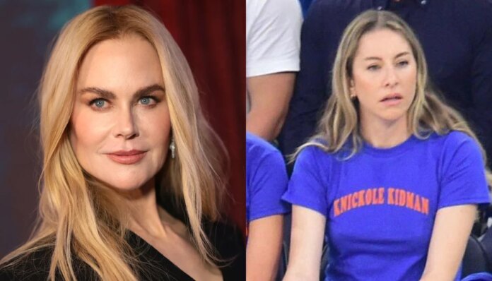Nicole Kidman reacts to funny T-shirt with ‘Knickers' version of her name