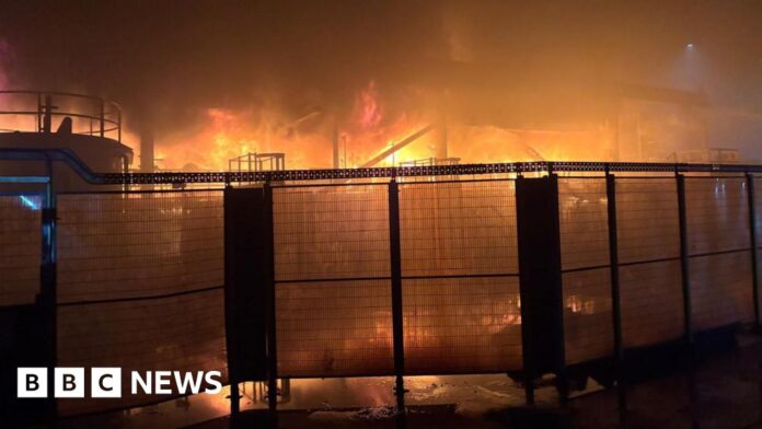 Port Talbot Tata Steel fire and residents told to stay indoors