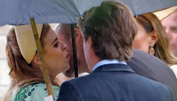 Prince William under fire for Princesses after public Beatrice kiss