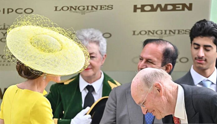 Princess Kate celebrates Ombudsman's group one victory alongside John Gosden