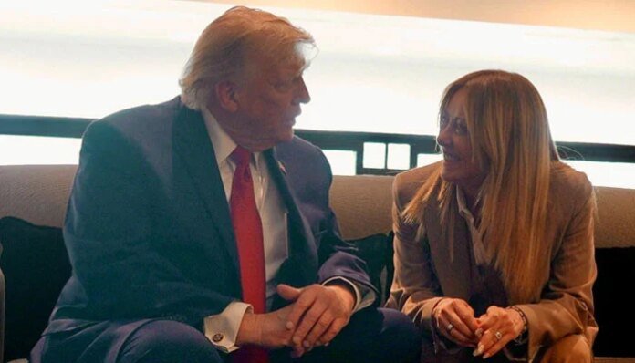 'She begged me to take a picture with her': Meloni hits back at Trump claim