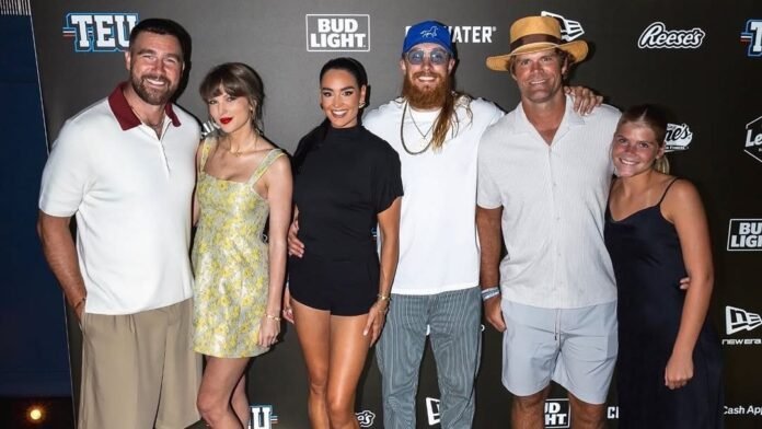 Taylor Swift attends Tight End University with Travis Kelce