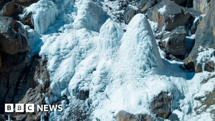 The artificial ice pyramids saving India's mountain villages
