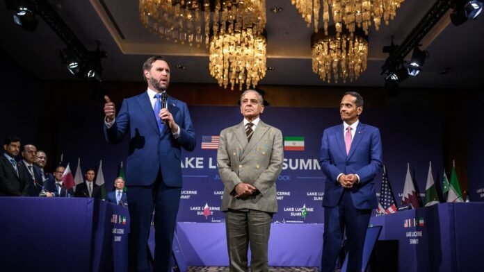 Trump threatens Iran with fresh strikes as Vance leads peace talks in Switzerland