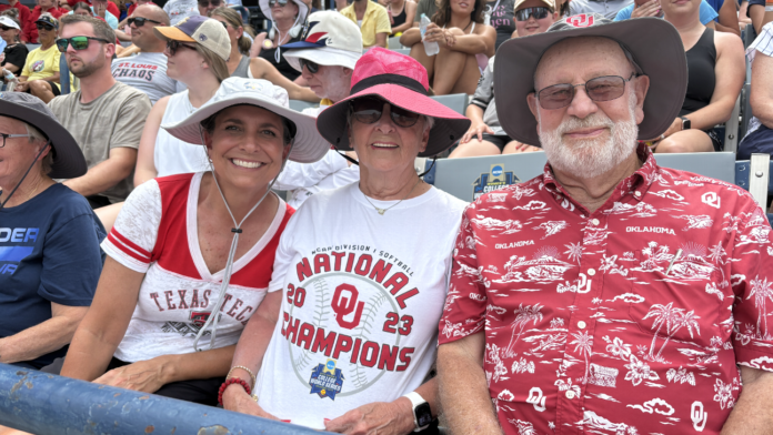 What are Oklahoma fans doing at a Women's College World Series without Oklahoma?