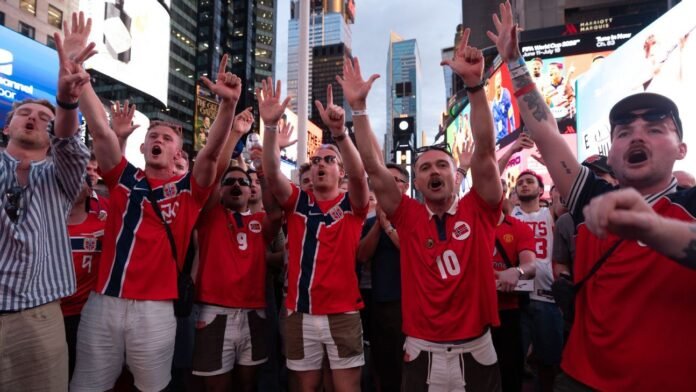 World Cup Daily: Norway fans' 'Viking Row' takes over Times Square; Germany, Netherlands in action