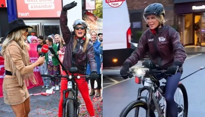 Amanda Holden swears by one meal a day and home cycling to stay fit