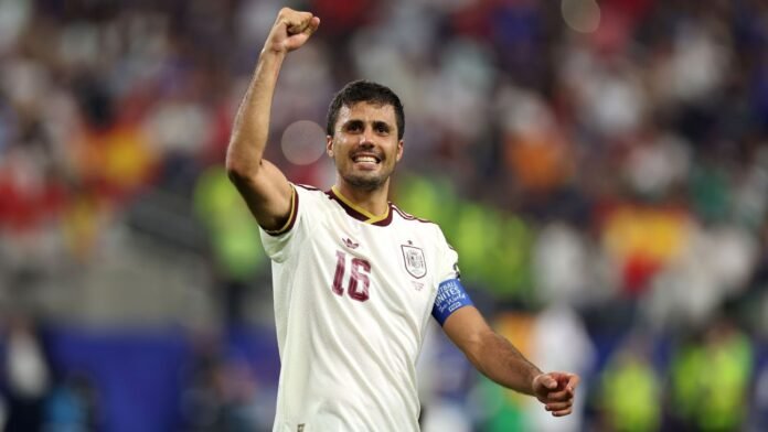 Back to his best, Rodri has powered Spain to World Cup final