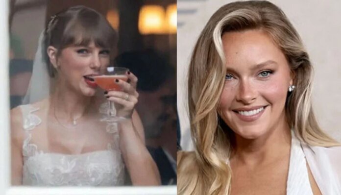Camille Kostek goes unfiltered on Taylor Swift’s bridal look