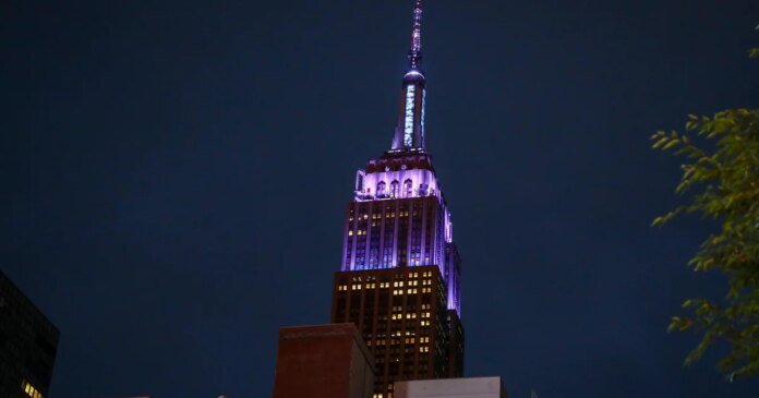 Empire State Building lights up for Taylor Swift and Travis Kelce's wedding