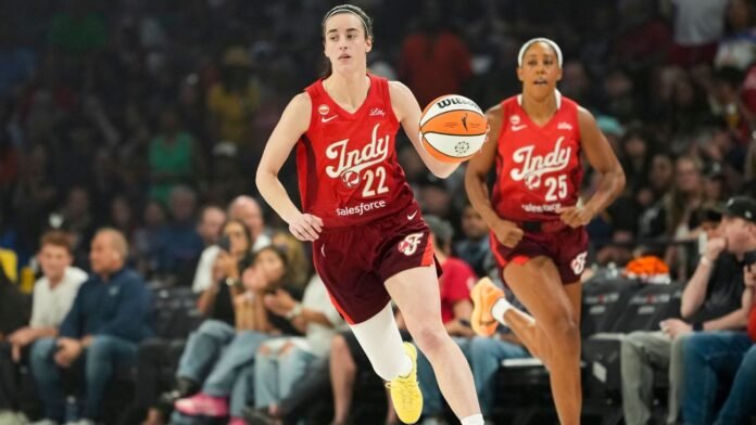 Fever beat Aces again as Caitlin Clark scores 12 in 24 minutes