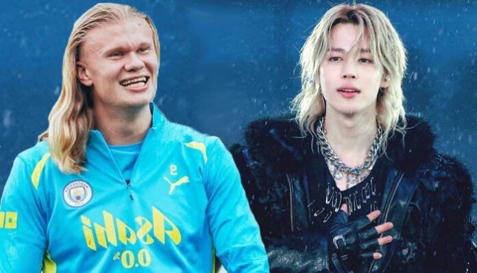 Jimin recreates Erling Haaland's iconic walk during BTS concert