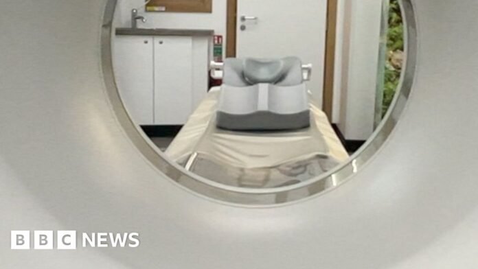 An MRI scanner.