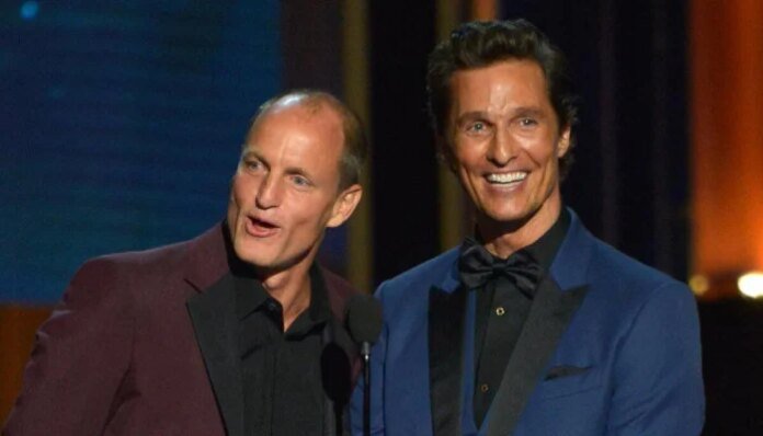 Matthew McConaughey teases at blood connection to bestie Woody Harrelson