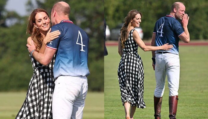 Princess Kate's sweet reunion kiss with William comes with stylish nod to Alice Temperley