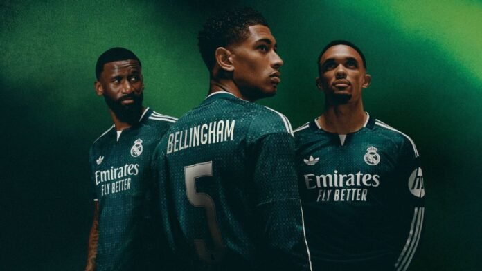 Real Madrid's 2026-27 away kit first green jersey since Mourinho was last at Bernabéu