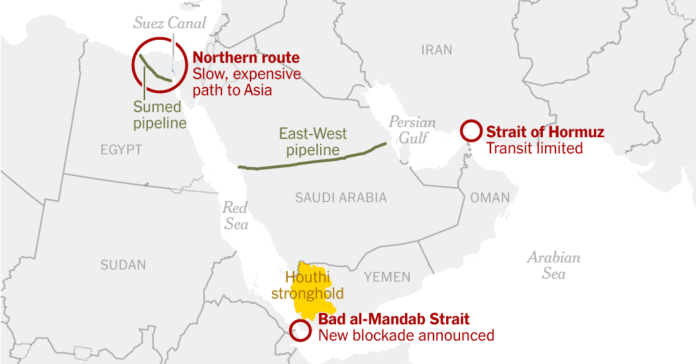 See How Houthis Put the Red Sea at Risk as an Alternative Oil Route