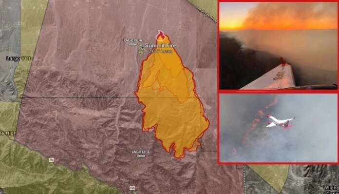 Summit Fire in Antelope Valley scorches over 2,700 acres with evacuations in place