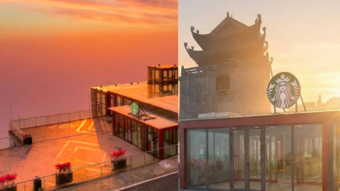 This Starbucks On Vietnam's Highest Peak Offers Coffee With Panoramic Mountain Views