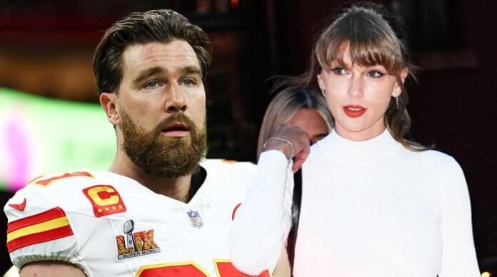 Travis Kelce reacts to Taylor Swift wedding photos