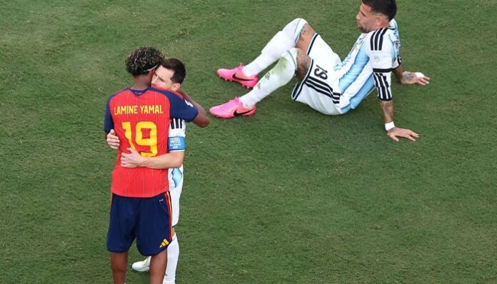 'Wholesome, beautiful': Messi, Yamal embrace wins hearts after World Cup final
