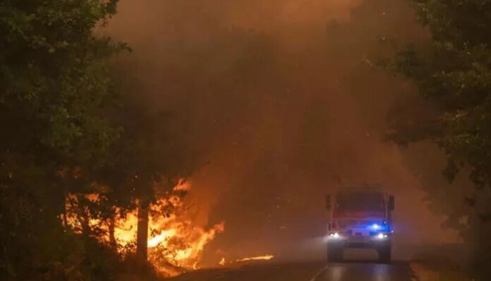 Wildfires force evacuations outside Bordeaux as wind stokes Spanish blazes