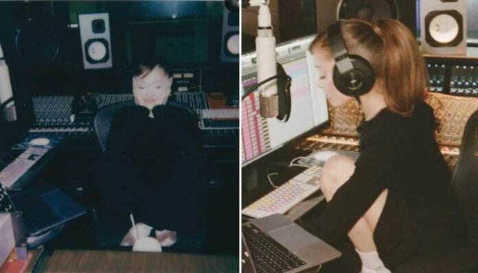 Ariana Grande shares footage from studio sessions after announcing hiatus