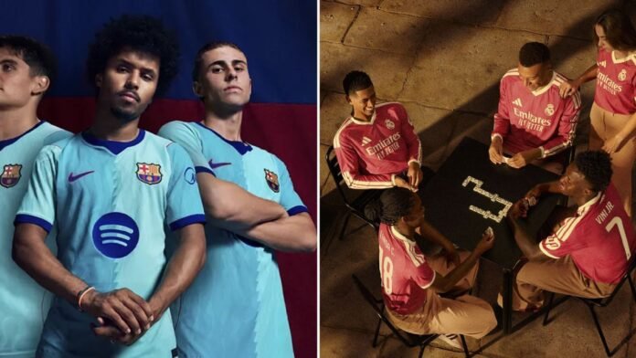 Barcelona, Real Madrid release new 2026-27 third kits