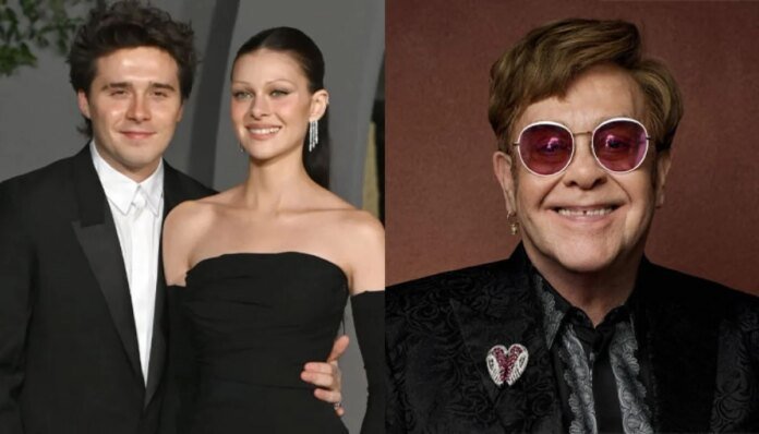 Brooklyn Beckham and Nicola Peltz vacation with his godfather Elton John