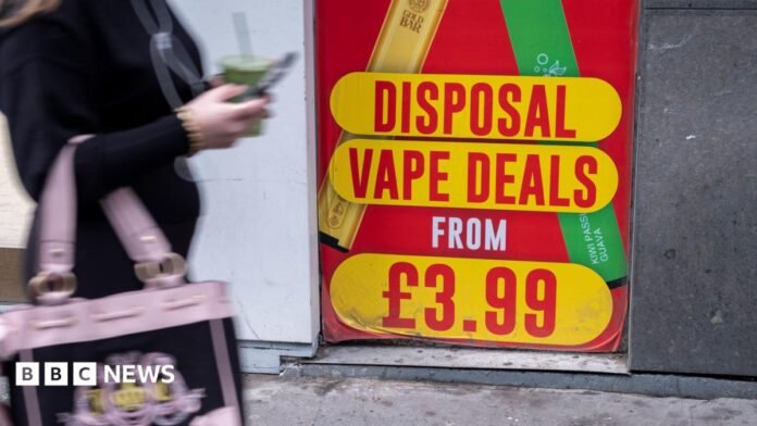 Vape store near Liverpool St station in London.