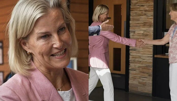 Duchess Sophie's new video captures her in blushing pink element
