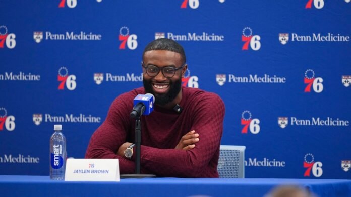 Jaylen Brown says trade to Sixers has been 'crazy transition'
