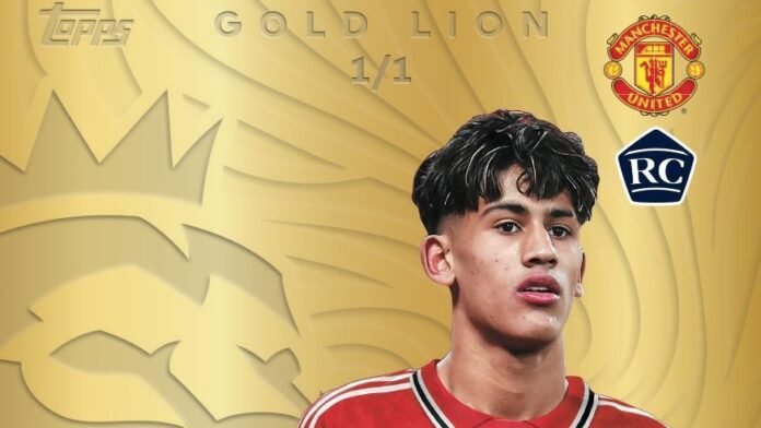 Manchester United teenager JJ Gabriel handed 24-carat gold trading card