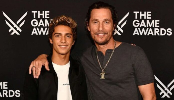 Matthew McConaughey shares words of wisdom with son Levi after 'The Lost Bus' debut