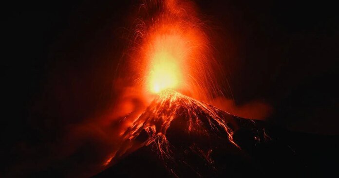 Photos show lava spewing from Guatemala's Fuego volcano as evacuations are ordered