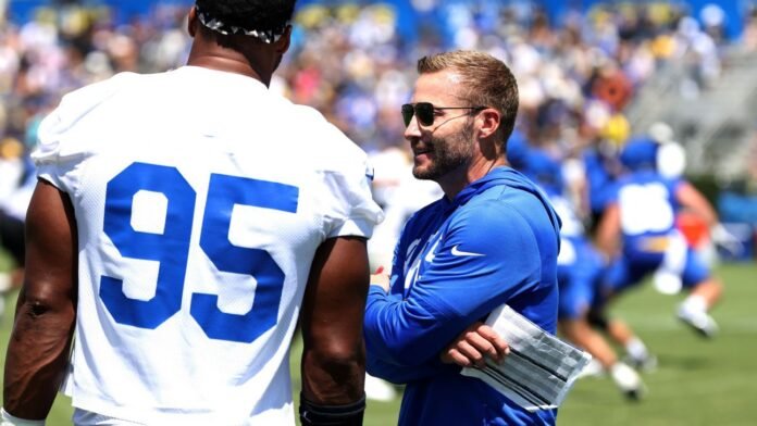 Rams' Sean McVay: No Aaron Donald update, but 'trending upwards'