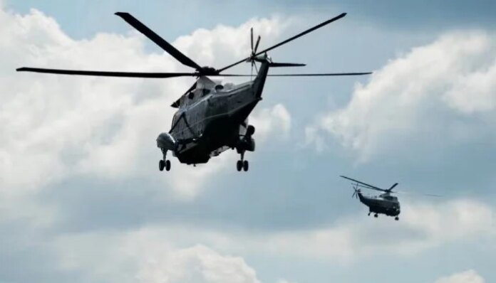 Trump helicopter under investigation after reported near miss with passenger jet