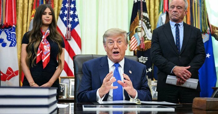 Trump signs order on childhood vaccine recommendations, citing autism
